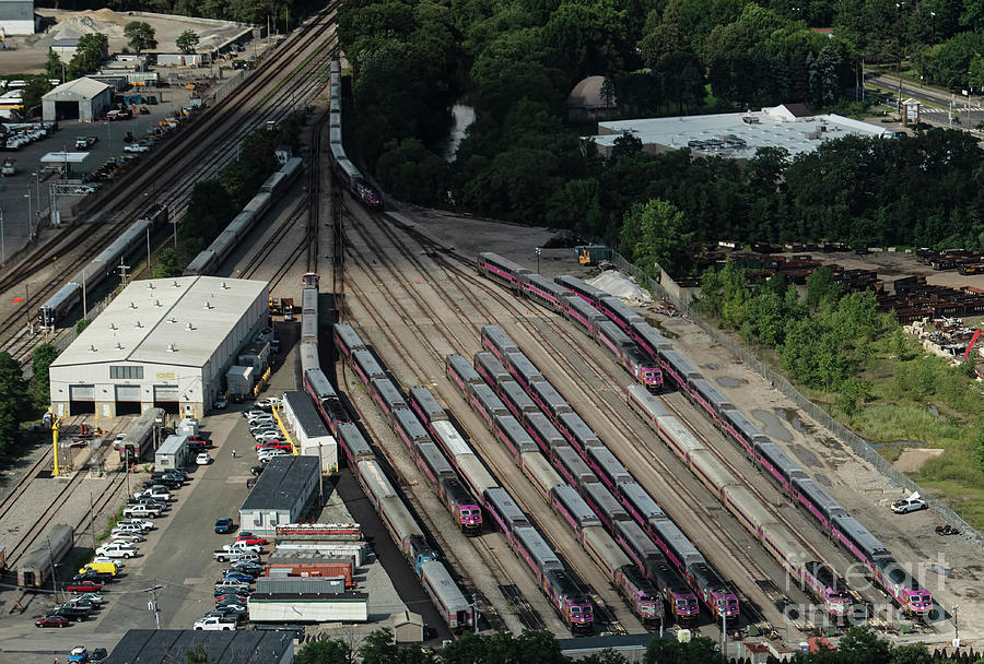Readville Yard Rail Yard Aerial Photograph by David Oppenheimer Readville Yard Rail Yard Aerial Photograph by David Oppenheimer