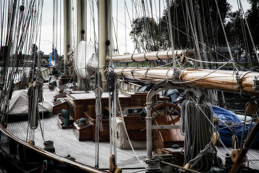 Rope Photograph - Ready for Sail by Nancy Carol Photography