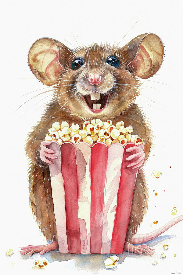 Mouse Painting - Ready For The Show by Tina LeCour
