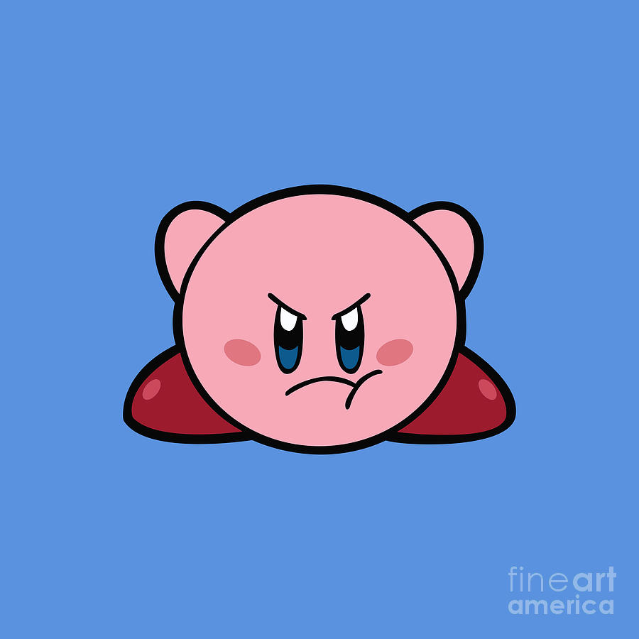 Ready To Fight Kirby Drawing by Humaira Faizah Agustina - Pixels