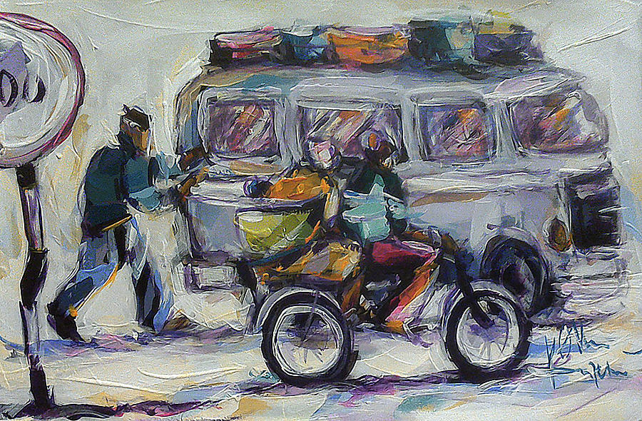 Ready To Go Painting by Allan Kupeta