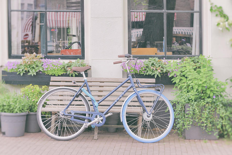 Bicycle Photograph - Ready to Ride - Amsterdam by Georgia Clare