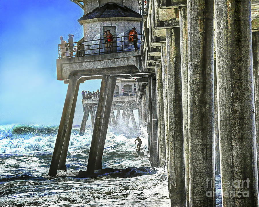 READY TO SHOOT THE PIER, Huntington Beach, California Photograph by Don Schimmel