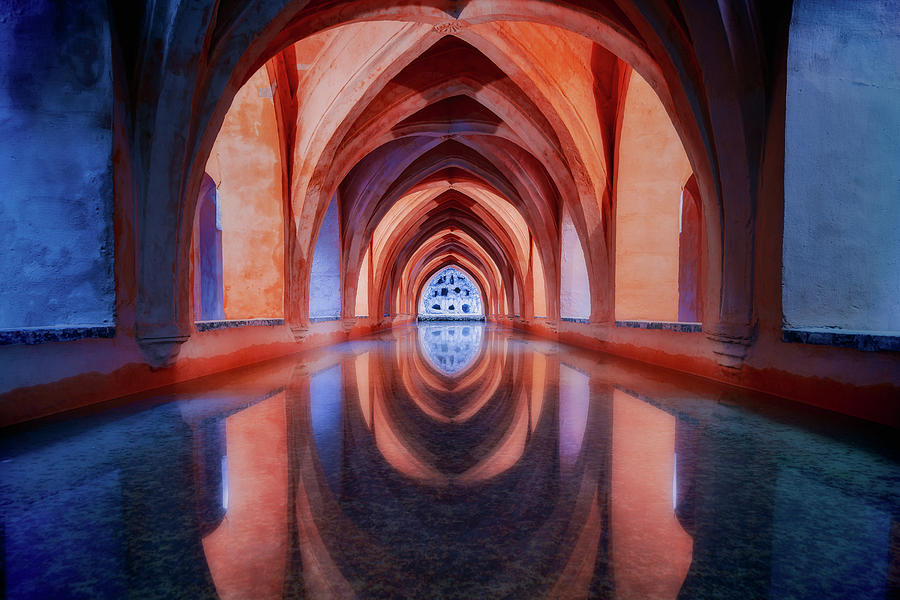 Real Alcazar Baths in Seville Photograph by John Wright Real Alcazar Baths in Seville Photograph by John Wright