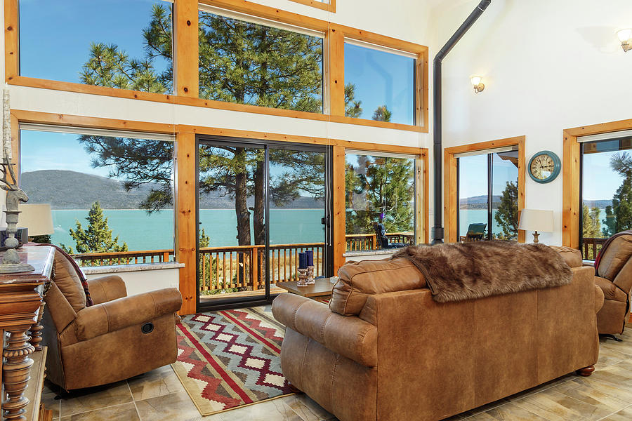 Real Estate Living Room With A View Photograph by James Eddy