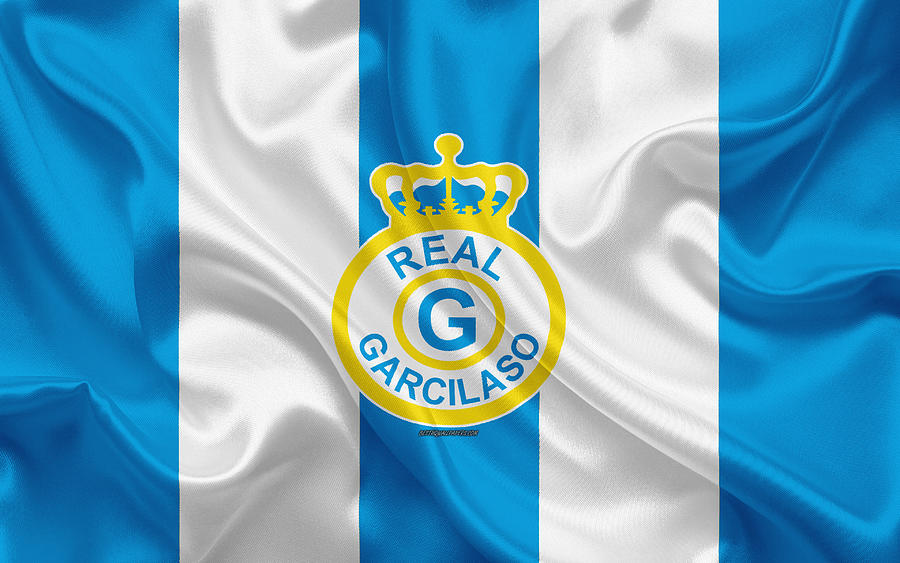 Real Garcilaso Fc 4k Logo Silk Texture Peruvian Football Club Blue White Flag Peruvian Primera Divis Digital Art By Phelp Shawkins