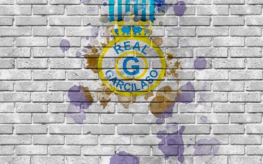 Real Garcilaso Fc Logo Leather Peruvian Football Club Lines Peruvian Primera Division Cuzco Peru Football Digital Art By Savion George