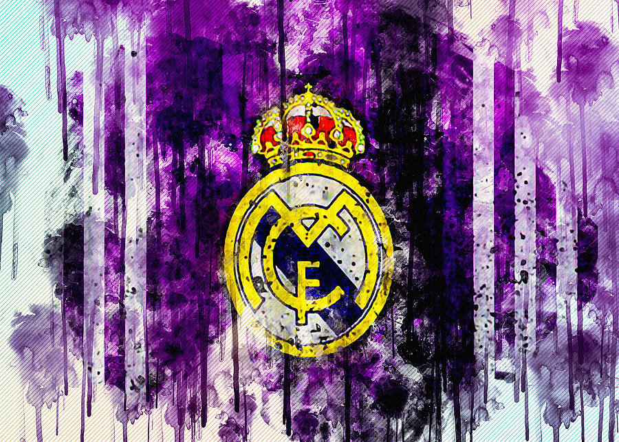 Real Madrid Grunge La Liga Galacticos Digital Art by Sissy ANGELASTRO