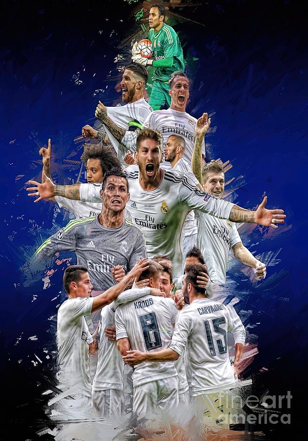 Real Madrid Road to the Undecima Painting by Ross Wood - Pixels