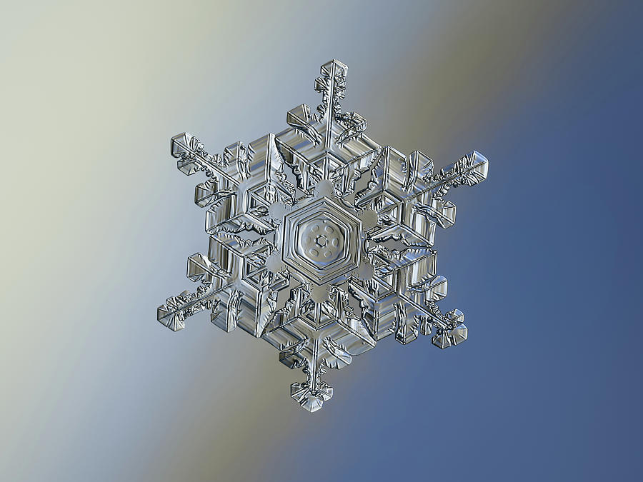 Winter Photograph - Real snowflake - 05-Feb-2018 - 19 by Alexey Kljatov