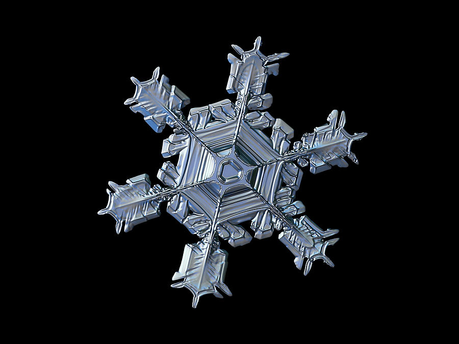 Real snowflake 2021-02-17 8913-21b Photograph by Alexey Kljatov