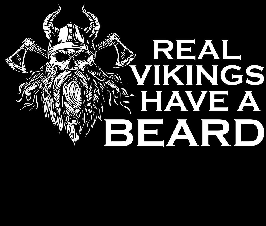 Real Vikings have a beard aesthetic hippie Painting by Selina Miller ...