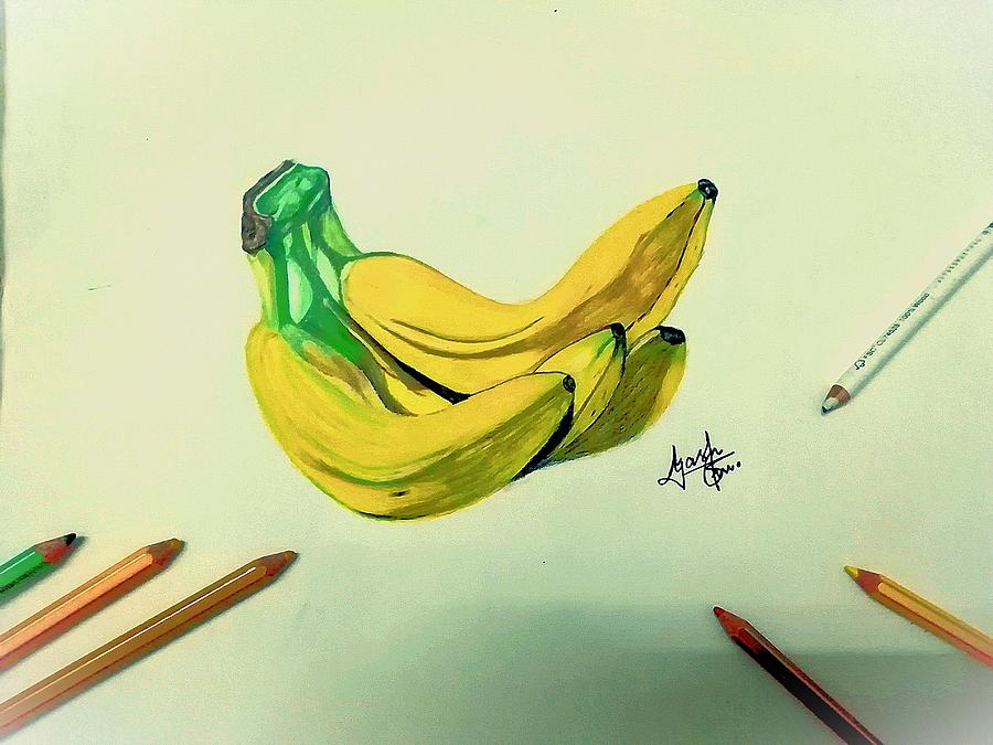 Banana Drawing Royalty-Free Stock Image - Storyblocks