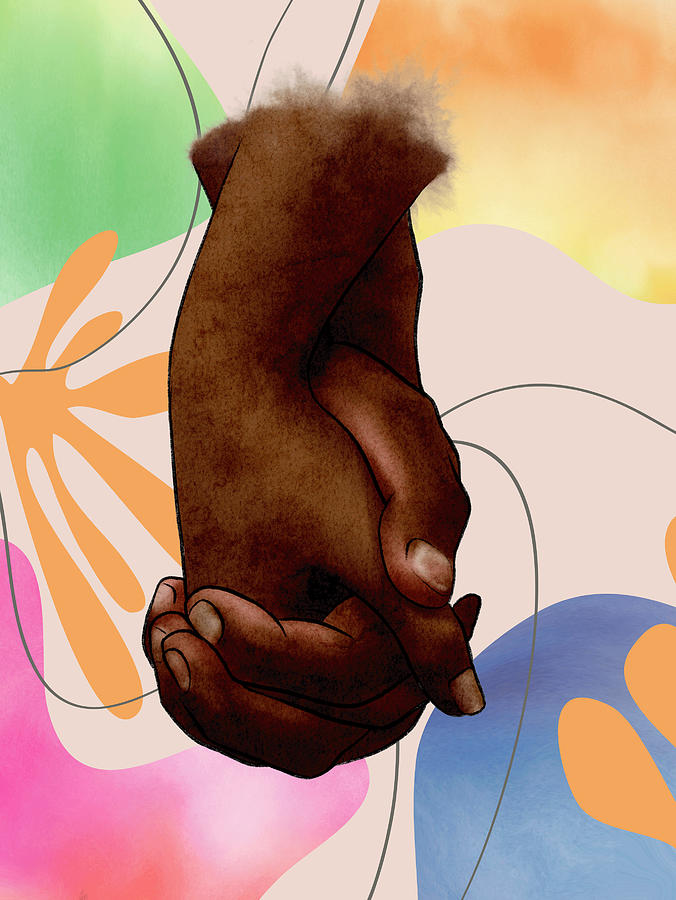 african holding hands
