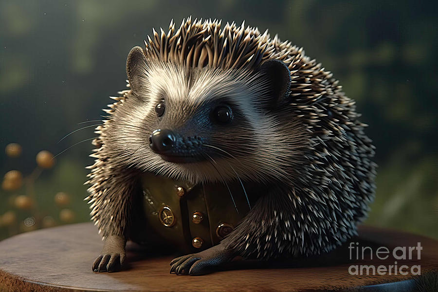 Wildlife Painting - Realistic cool hedgehog style made with by N Akkash