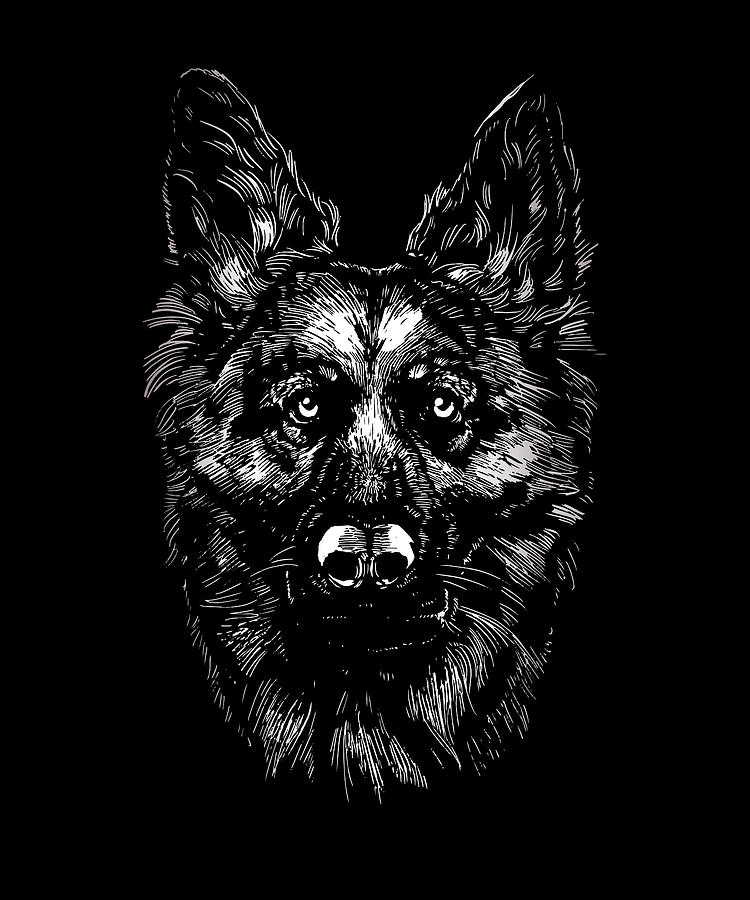 Realistic German Shepherd Digital Art By Me - Fine Art America