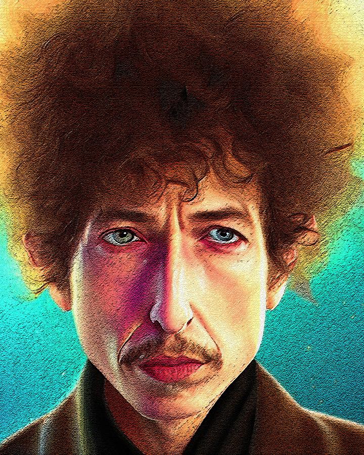 Realistic Portrait Of Bob Dylan Digital Art by Edgar Dorice - Pixels