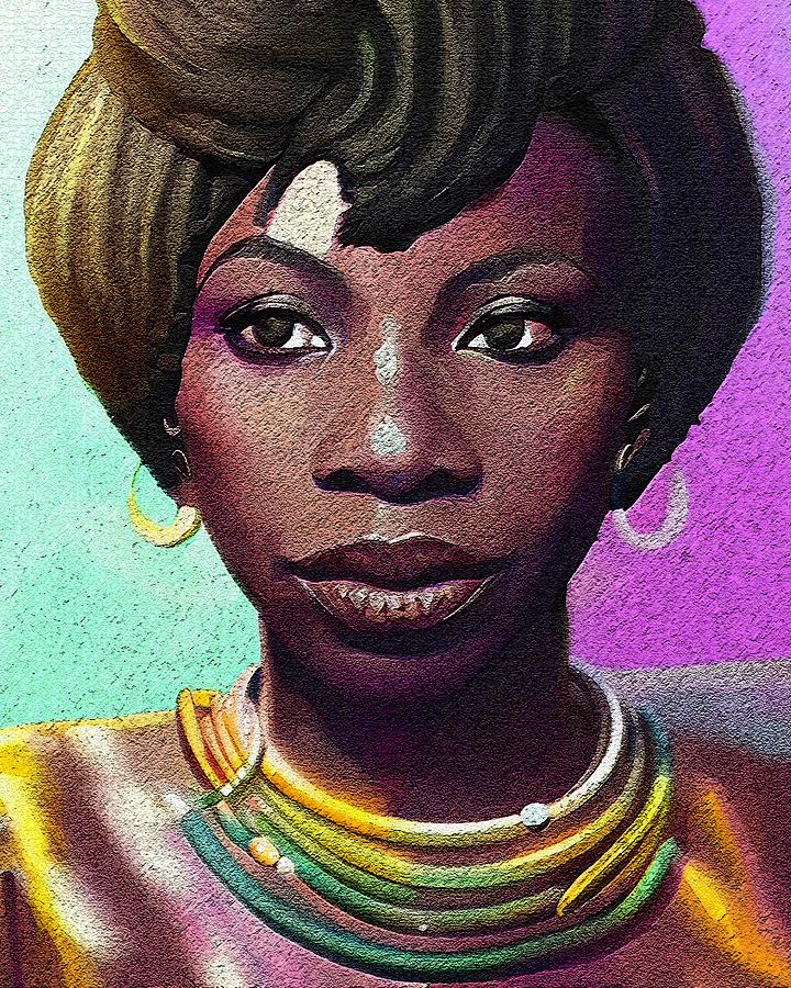 Realistic Portrait Of Nina Simone Digital Art by Edgar Dorice - Fine ...