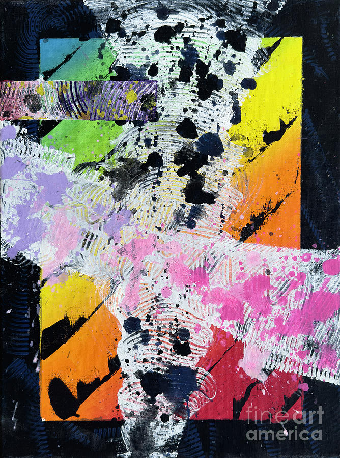 Reality Unraveled - Chromatic Twister Part 3 Painting by Djurdjina Jovanovic Reality Unraveled - Chromatic Twister Part 3 Painting by Djurdjina Jovanovic