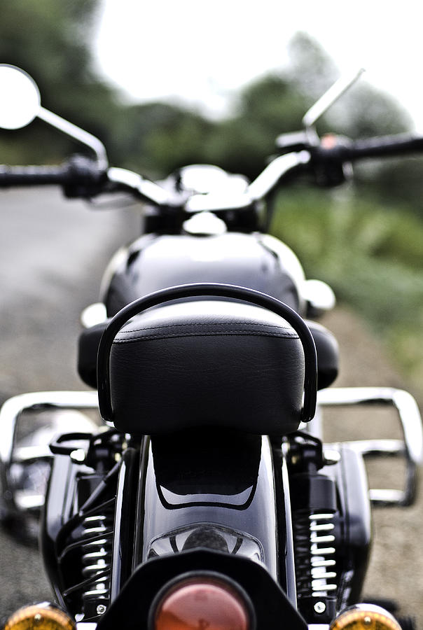 Rear view of motorcycle Photograph by Amit Sharma / Recaptured