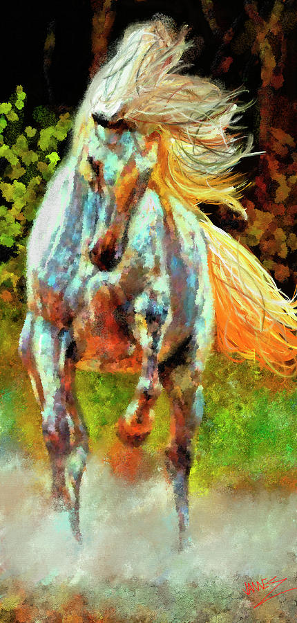 Rearing Horse Painting by James Shepherd