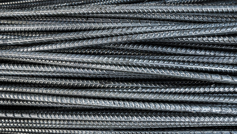 Rebar Rods Photograph by Phil Cardamone