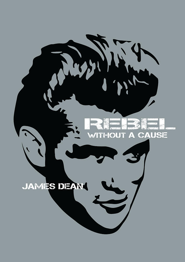 James Dean Digital Art - Rebel Without A Cause - Alternative Movie Poster by Movie Poster Boy