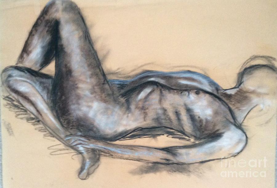 Reclining figure Painting by Maxie Absell