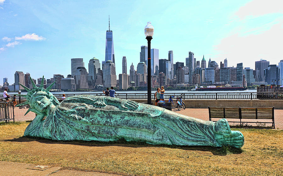 Reclining Lady Liberty Photograph by Allen Beatty