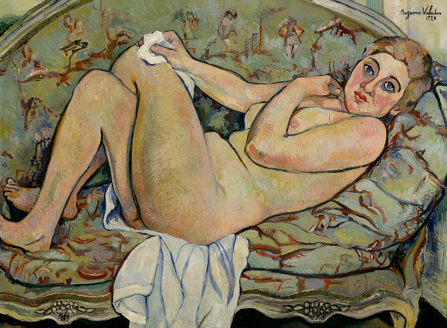 Pierre Auguste Renoir Painting - Reclining Nude by Suzanne Valadon by Mango Art