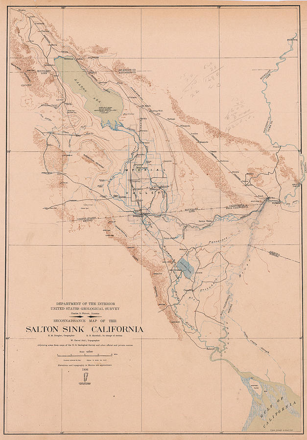 Reconnaissance Map of the Salton Sink California Washington D C