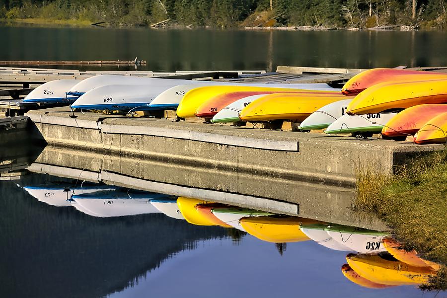 Summer Photograph - Recreation Standby - Kayaks by Ian McAdie