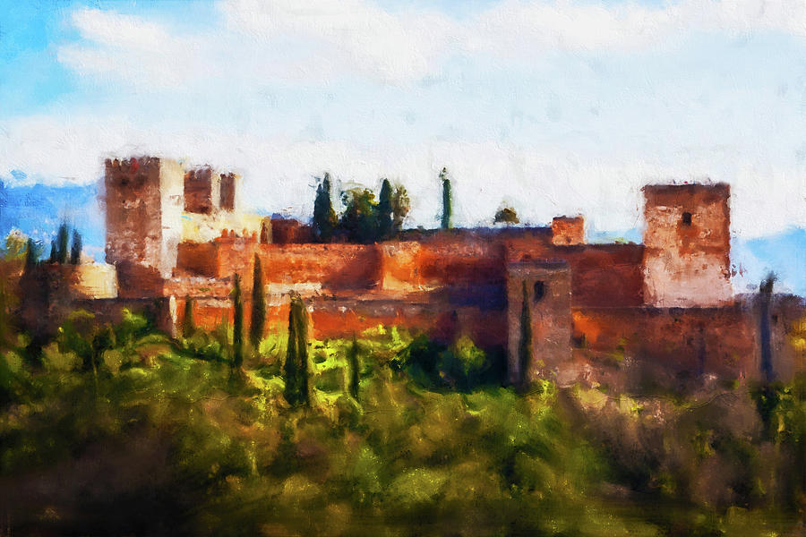 Recuerdos de la Alhambra - 01 Painting by AM FineArtPrints