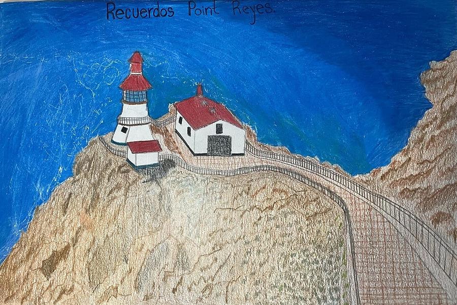 Lighthouse Drawing - Recuerdos Point Reyes by Willian Sanchez 6th grade by California Coastal Commission