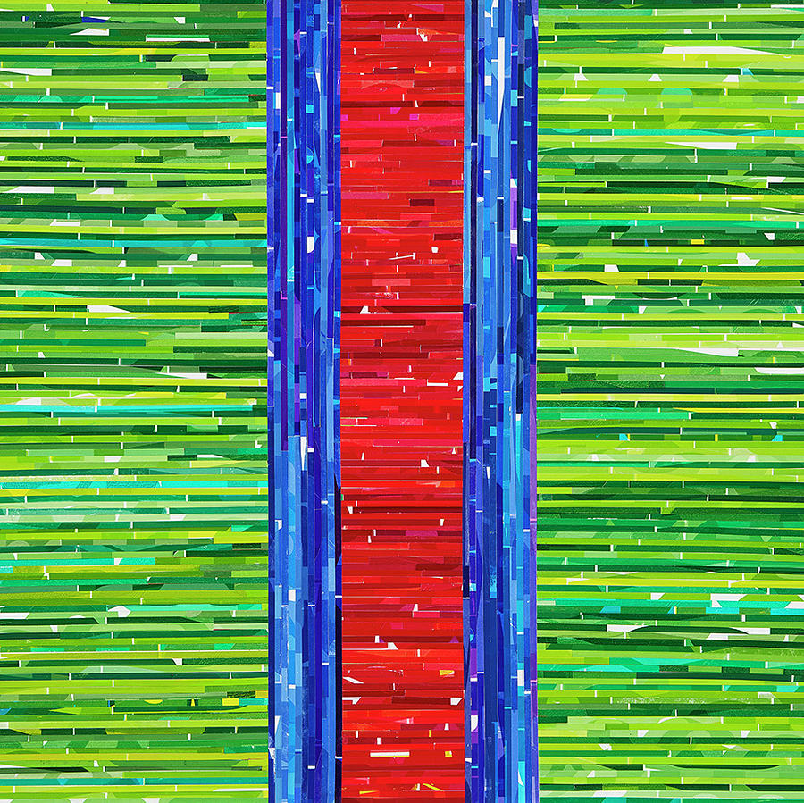 Abstract Mixed Media - Recurring Rgb by Color Bliss Abstract Mixed Media - Recurring Rgb by Color Bliss