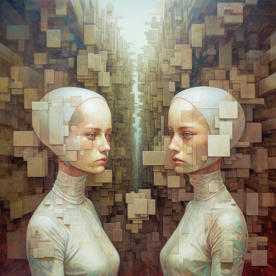 Recursive Self 04 Digital Art by Matthias Hauser