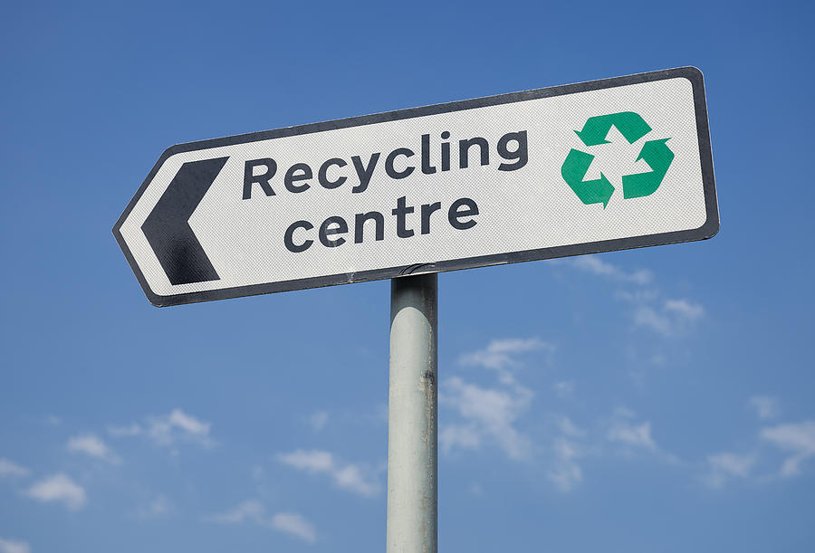 Recycling Centre Sign Photograph by Georgeclerk