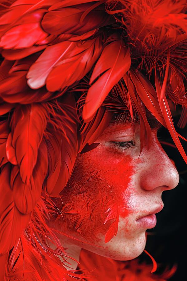 Red 01 Firebird Woman Digital Art by Matthias Hauser Red 01 Firebird Woman Digital Art by Matthias Hauser
