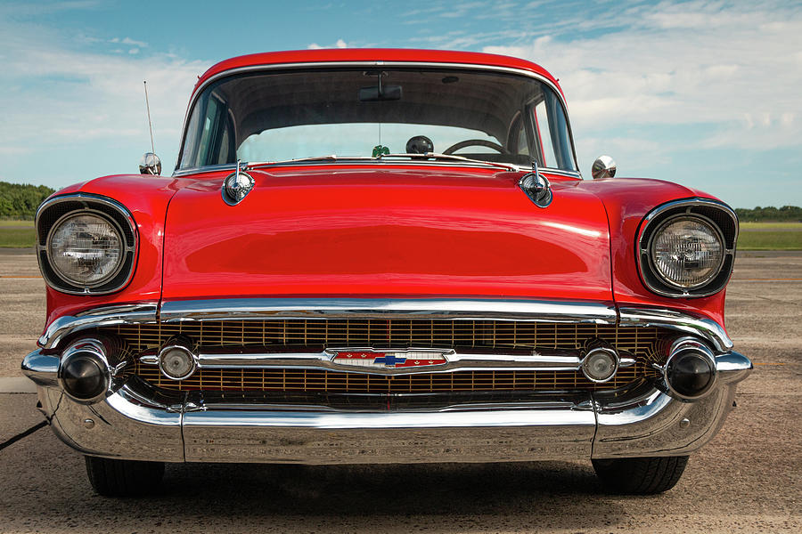 Red 1957 Chevy Bel Air Photograph by Kristia Adams