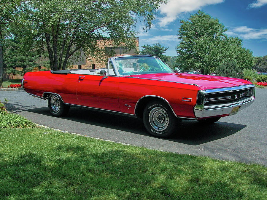 Red 1970 Chrysler 300 Convertible Photograph by Anthony Sacco