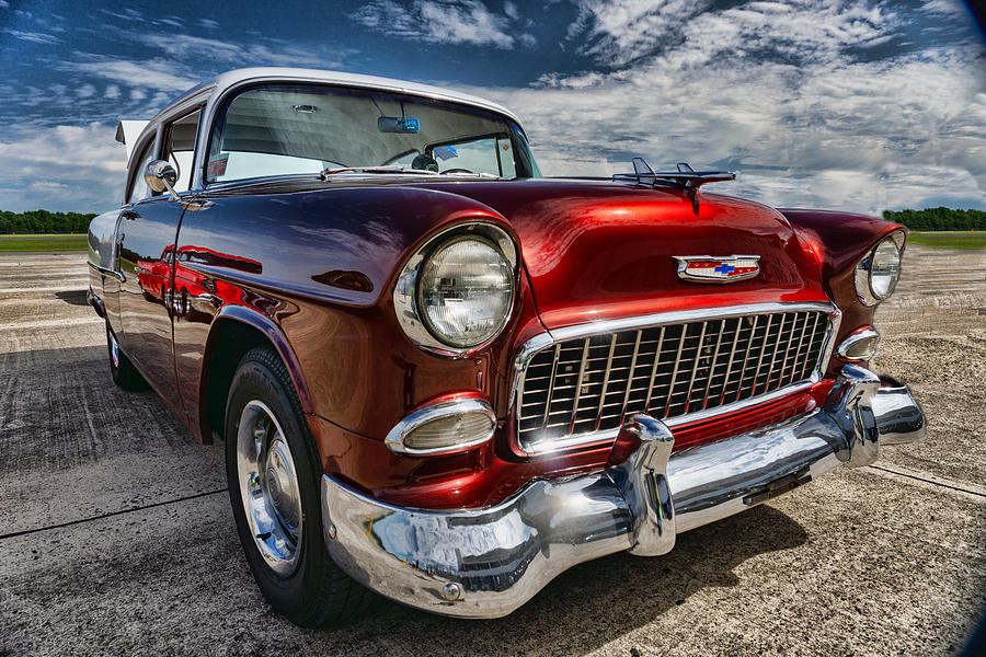 Red 55 Chevy Bel Air Photograph by Dan Adams