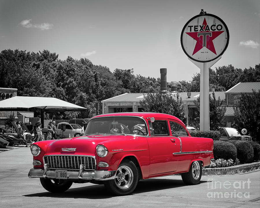 Red 55 Chevy Photograph by Paul Quinn