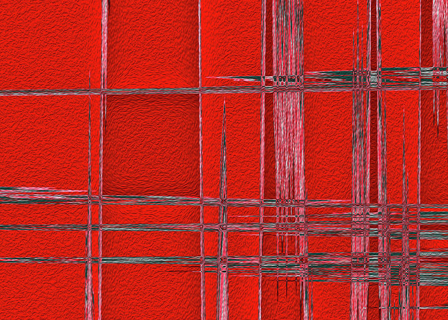 Red Abstract 1 Digital Art by Debra Kewley