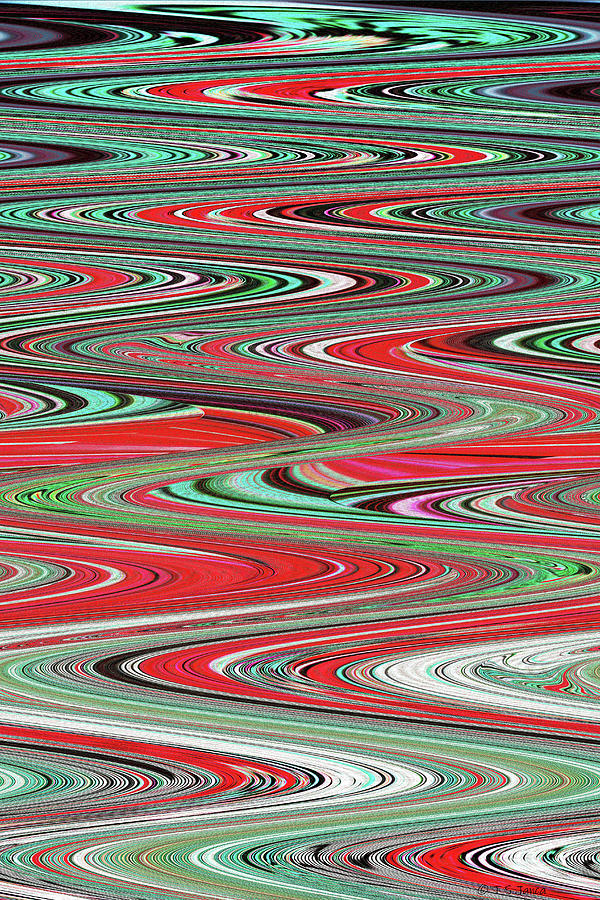 Red Algae In The River Digital Art by Tom Janca