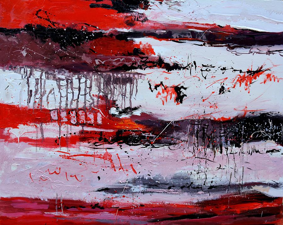 Red algorithm Painting by Pol Ledent