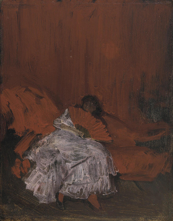 James Abbott Mcneill Whistler Painting - Red and Pink La Petite Mephisto  by James Abbott McNeill Whistler