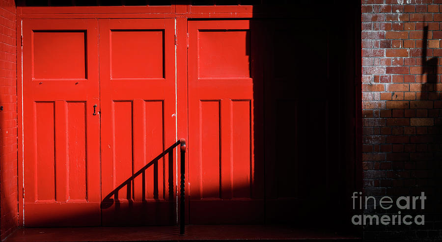 Red and shadow Photograph by Colin Rayner