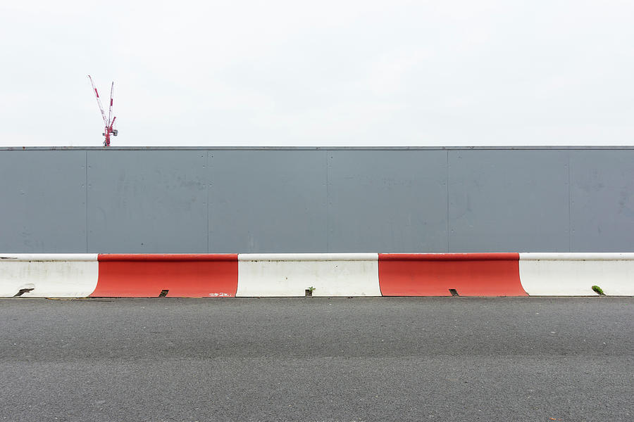 Red and White Barrier Photograph by Stuart Allen