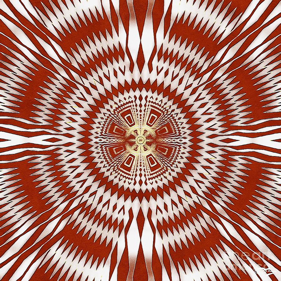 Red and White Optical Illusion Digital Art by Douglas Brown - Pixels