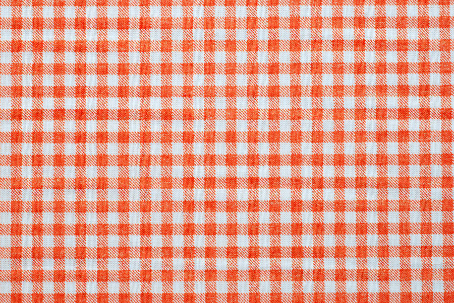 Red and white seamless plaid background template Photograph by Esemelwe